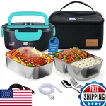 Forabest Heated Lunch Box 80W Portable Food Warmer 2 Steel Containers 1.5L Car &. Fixed Price $64.93.