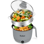 Rixhbvn Hot Pot Electric With Steamer, Rapid Noodles Cooker,non-stick. Fixed Price $41.98.