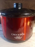 Crock-pot Little Dipper 32041-R Mini Warmer Red Fondue 16OZ W/lid Unused. Fixed Price $18.00.