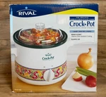 Rival - Qt. Crock Pot Slow Cooker Chilli Pepper Design Model 3122CH. Fixed Price $20.00.