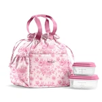 Fit & Fresh Cromwell Drawstring Lunch Bag For Women, Large, Pink Floral Toile. Fixed Price $55.42.