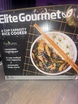 Elite Gourmet 6-CUP Electric Rice Cooker With Automatic Keep Warm. Fixed Price $24.00.