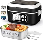Cordless Heated Lunch Box For Men, 6.3 Cup 100W Electric Food Warme.... Fixed Price $89.95.