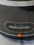 Vintage Rival Pot Crock-ette Slow Cooker 1 Qt Model 3200 Brown W/ Box. Fixed Price $14.99.