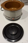 Stoneware Crock Rival Ette 1 Quart Slow Cooker Pot Pre Owned Vintage. Fixed Price $16.50.