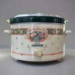 Rival Crock Pot Qt Stoneware Garden Of Good Things Model 3355 Slow Cooker. Fixed Price $65.00.