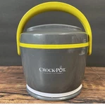 Crock-pot Lunch Food Warmer Personal Mini Travel Slow Cooker Gray Lime 20OZ. Fixed Price $19.00.