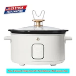 Beautiful 6 Qt Slow Cooker White Icing By Drew Barrymore Programmable. Fixed Price $50.24.
