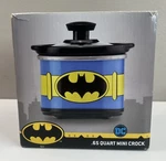 Dc Comics Batman Mini Crock Pot Cooker .65 Quart. Fixed Price $14.99.
