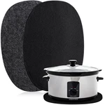 2 Pcs Oval Slow Cooker Heat Resistant Mat For 6-8 Quart Non Skid Countertop H.... Fixed Price $20.27.