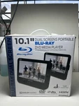 New Sylvania 10.1 Inch Dual Screen Portable Blu-ray Dvd Media Player (open Box). Fixed Price $70.00.
