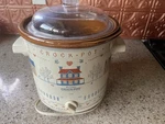 Vintage Rival Crock Pot 3150/2 Cross Stitch Cottage Slow Cooker 3.5 Usa 135-210W. Fixed Price $32.99.