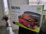 Aroma ART-718RH 18QT. Roaster Oven With High Dome Lid Red. Fixed Price $39.99.