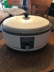 Vintage Nesco Slimline White Quart Roaster Slow Cooler 4116-04 Working Cond.. Fixed Price $30.50.