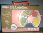 New Gobe 2-IN-1 Kids Lunchbox Detachable Snack Spinner Bento Watermelon Pink. Fixed Price $18.00.