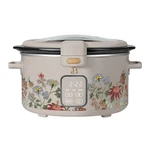Beautiful 4 Qt Digital Slow Cooker With Hinged Locking Lid, Wildflower Porcini. Fixed Price $29.02.