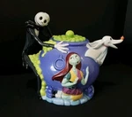 2004 Disney "nightmare Before Christmas Cauldron Tea Pot- Sally, Jack, Zero. Fixed Price $115.00.