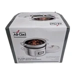 All-clad 6-IN-1 Digital Slow Cooker With Cast Iron Pot White, 5 Quart. Fixed Price $224.99.