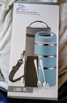 Nib Lille Home Stackable Stainless Steel Thermal Compartment Lunch Box 3-TIER. Fixed Price $40.00.