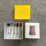 Creuset Food Pick & Small Jar Maison De Paris Collection Stoneware Japan. Fixed Price $83.00.
