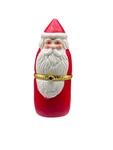 Porcelain Ceramic Santa Trinket Box With Glass Christmas Tree 4". Fixed Price $14.52.