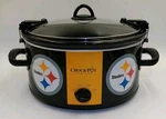 Crock-pot Pittsburgh Steelers Nfl Slow Cooker 6 Quart Tailgate Party Used Tested. Fixed Price $79.99.