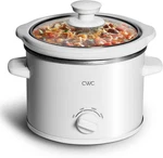2QT Mini Electric Round Slow Cooker - Adjustable Settings, Removable Stoneware P. Fixed Price $69.99.
