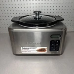 Cuisinart Programmable Slow Cooker 4QT PSC-400 Stainless Steel Retractable. Fixed Price $59.87.