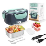 Electric Heated Lunch Box 80W 12V 24V 110V For Car Truck Home Office, Leak-pro. Fixed Price $52.28.