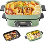 Joydeem 3-IN-1 Electric Hot Pot, Multi-use Shabu With Grill Pan. Fixed Price $94.95.