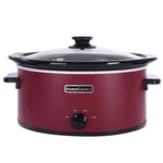 Homecookin 8 Slow Cooker Oval Pot Food Quarts, Manual-bk-red. Fixed Price $90.99.