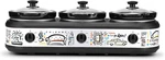 Three 2.5 Qt Buffet Server By Select Brands - Triple Slow Cooker With Removable. Fixed Price $227.99.