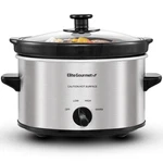 Elite Gourmet MST-275XS Electric Oval Slow Cooker, Quart, Stainless Steel. Fixed Price $28.88.