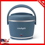 Lunch Heated Box Crock Food Warmer 20 Oz Portable Detachable Cord Blue. Fixed Price $61.61.