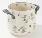 Temp-tations Store & More,utensil Crock,ice Bucket, Old World Gray K50644. Fixed Price $49.72.