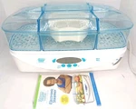 Heat Richard Simmons Electronic Steamer Healthy Cooking Model EST7 Box. Fixed Price $44.99.