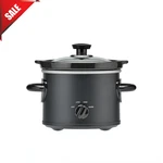 2 Quart Slow Cooker Crock Pot Black, New Programmable Oval Small Families Single. Fixed Price $16.99.