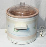 Vintage Rival Crock-pot This Model 3100/2 3.5 Qt Pastel Floral New Without Box. Fixed Price $44.95.