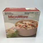 Anchor Hocking PM480/T1 Microware Chill-therm Simmer Cooker W/ Cover Qt. New. Fixed Price $29.75.