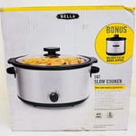 Bella 5-QT Slow Cooker W/ Dipper Stainless Steel WJ-5000 Ea #14009 New:openbox. Fixed Price $49.87.