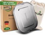 Blockh Tte Stainless Steel Lunch Box For Adults Bento 47OZ, Silver. Fixed Price $65.52.