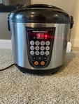 Hamilton Beach Multi-cooker 4.5-QT 14-PRE-PROGRAMMED Settings Stainless Steel. Fixed Price $40.00.