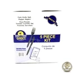 Sunset Deluxe Wrapped Cutlery Black 250CT. Fixed Price $38.00.