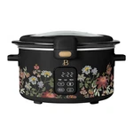 Beautiful 4 Qt Digital Slow Cooker With Hinged Locking Lid, Wildflower Black. Fixed Price $28.99.