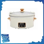 The Pioneer Woman 6 Qt Digital Slow Cooker With Locking Lid, Linen Speckle. Fixed Price $80.00.