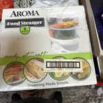 Aroma 6 Quart Stackable Food Steamer Whitenew Dishwasher Safe. Fixed Price $31.00.