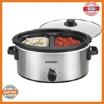 Proctor Silex Double Slow Cooker 6QT Crock Dual 2.5QT Nonstick Insert Dishw. Fixed Price $113.03.