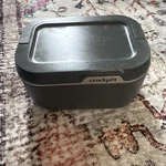 Crockpot Portable Electric Food Warmer Gray Plastic Rectangle Handles. Fixed Price $23.99.