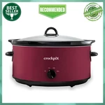 Crock-pot Manual Slow Cooker, Countertop Kitchen Appliance, Rhubarb Red, 8 Quart. Fixed Price $50.99.