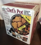 Nos Dazey Chef's Pot Cooker Sealed Fryer Steamer Bake Roast 6QT DCP-6 Immersible. Fixed Price $100.00.